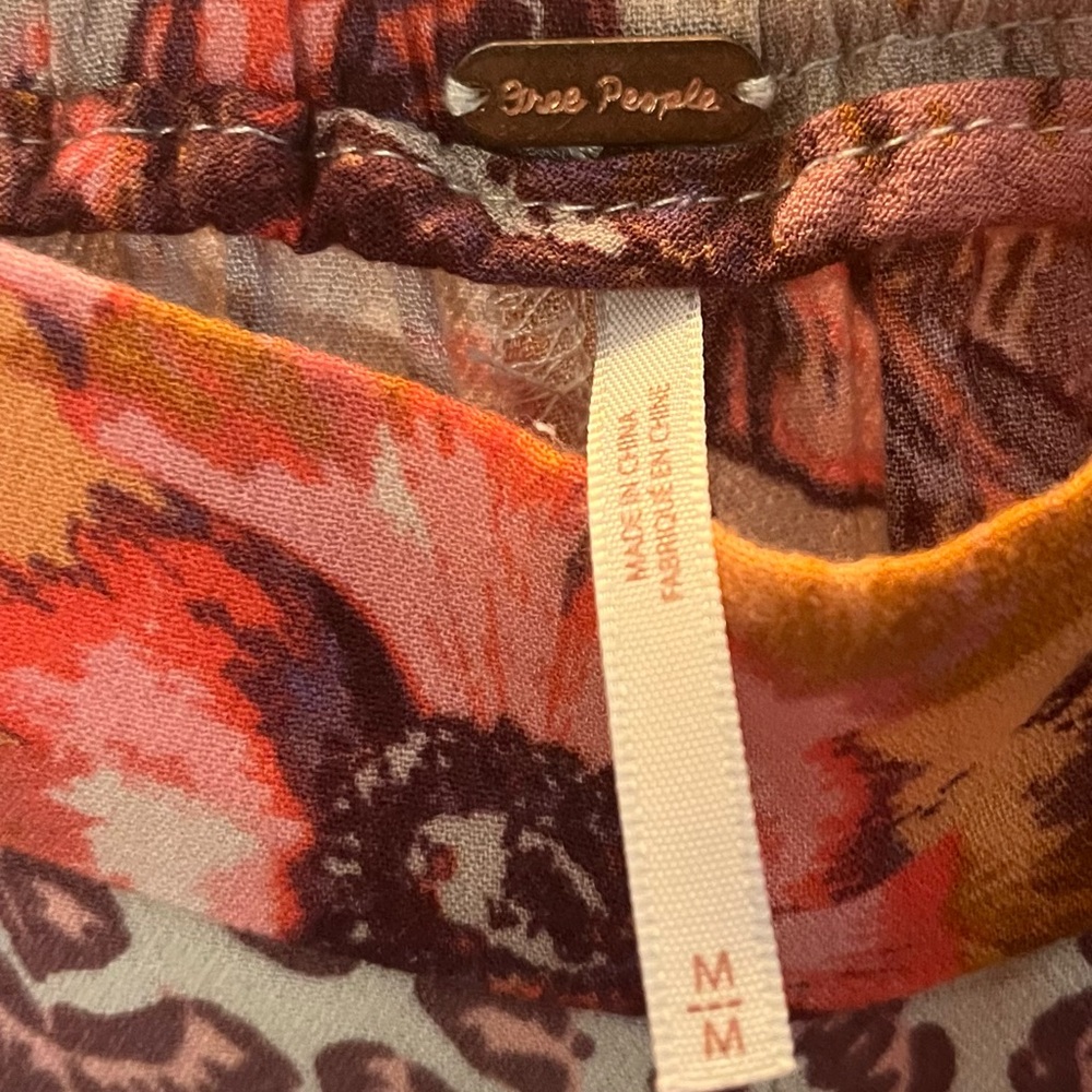 Free People Beautiful Coordinating Print Pants - Picture 3 of 5
